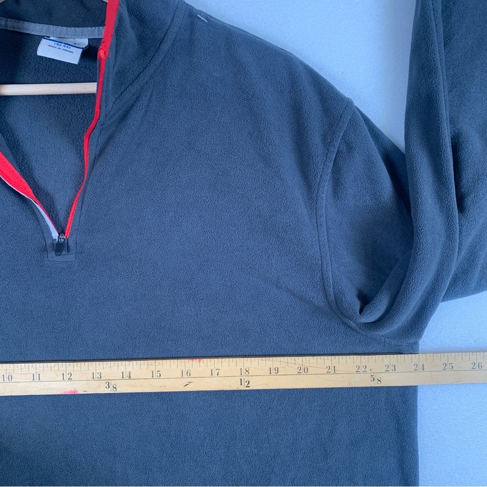 STARTER Men’s 1/4 Zip Grey Pullover Fleece Sweater Size Large 42-44 - Picture 10 of 12